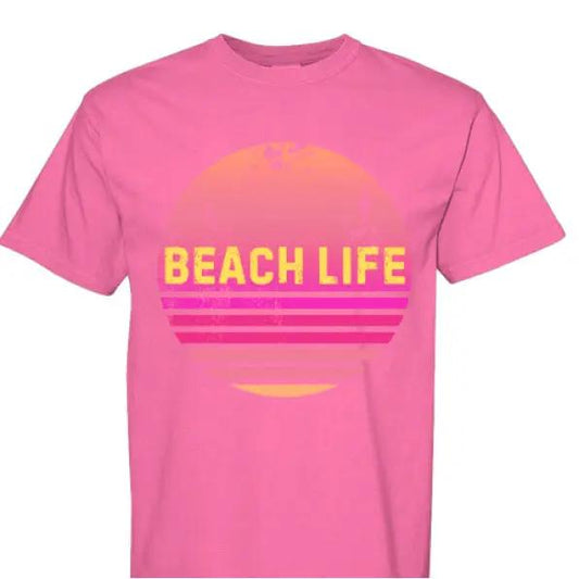 Beach Life Unisex Comfort Colors T Shirt by Knitted Grace Boutique