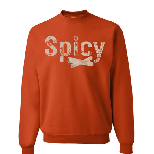 Spicy Cinnamon Cozy Core Fleece Crewneck Unisex Sweatshirt by Knitted Grace Boutique