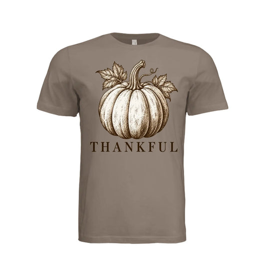 Thankful Pumpkin T-Shirt by Knitted Grace Boutique