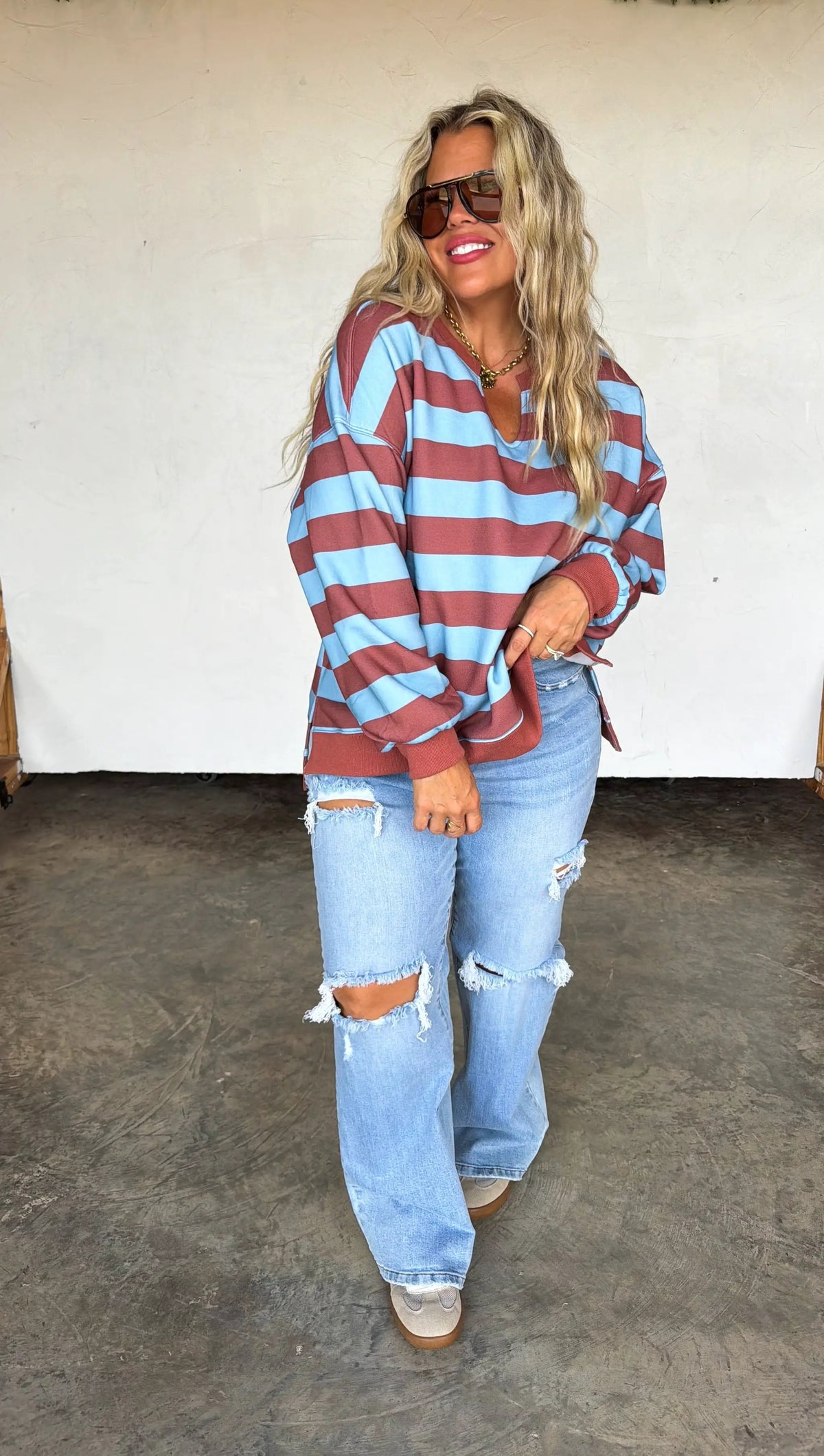 PREORDER- LIVED IN OVERSIZED PULLOVER by BLAKELEY
