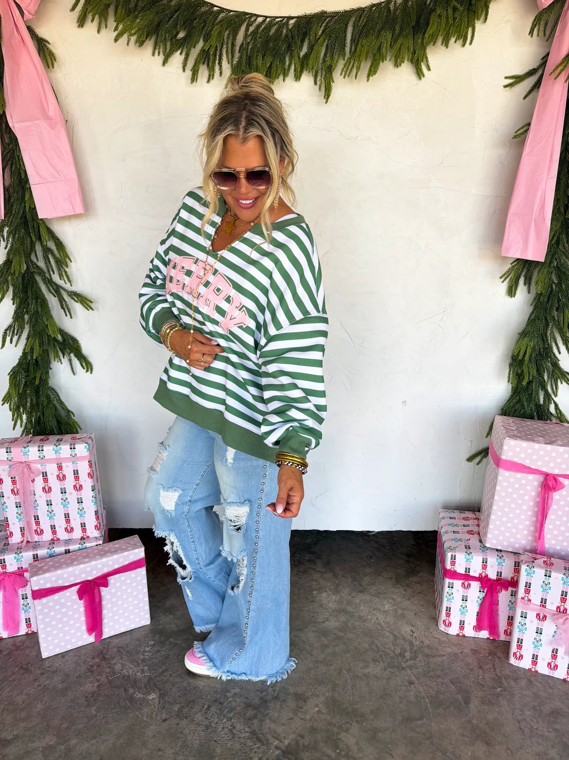 PREORDER- JOLLY & MERRY OVERSIZED PULLOVER by BLAKELEY