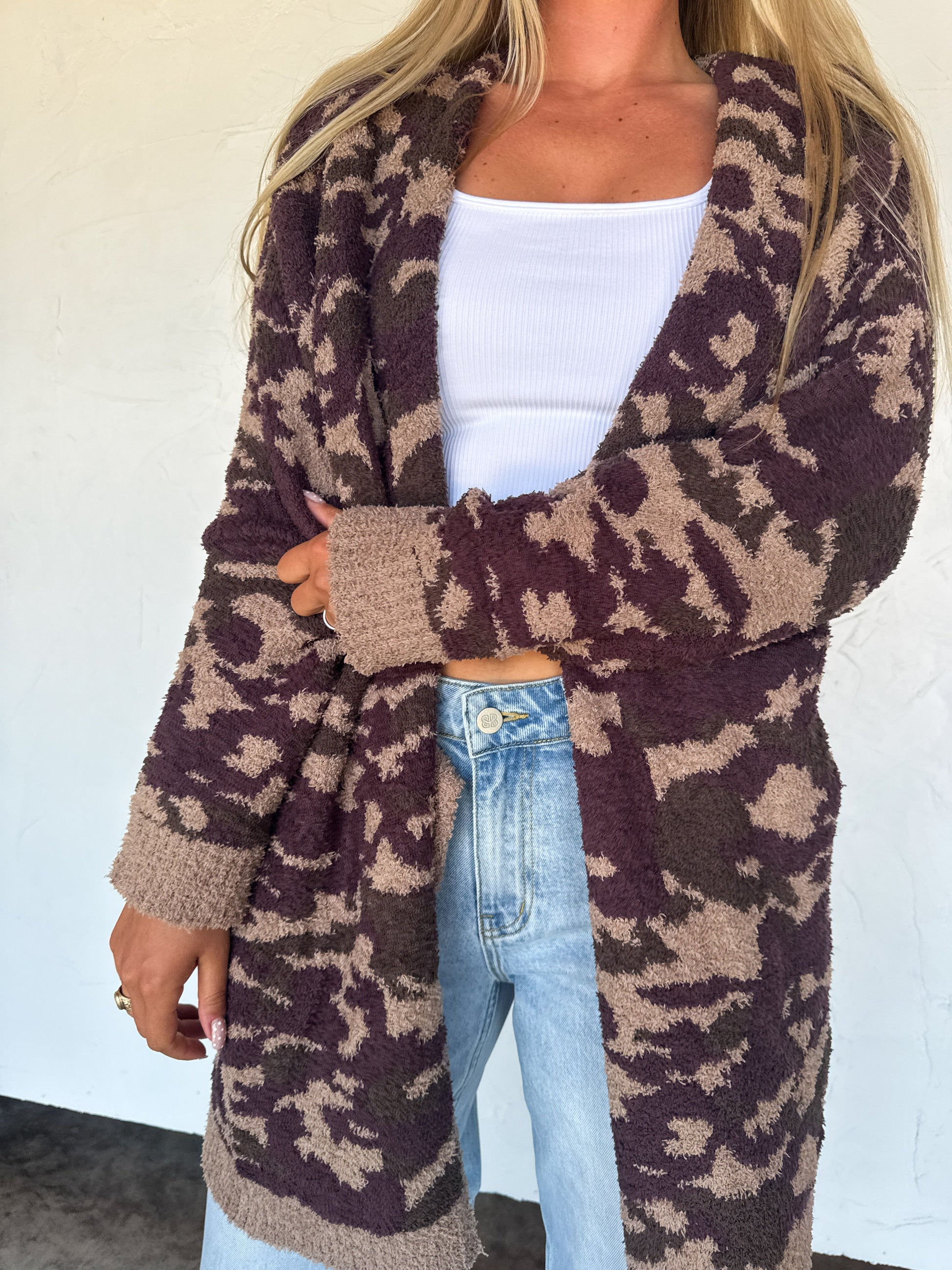 CAMO CLOUD CARDIGAN by Blakeley