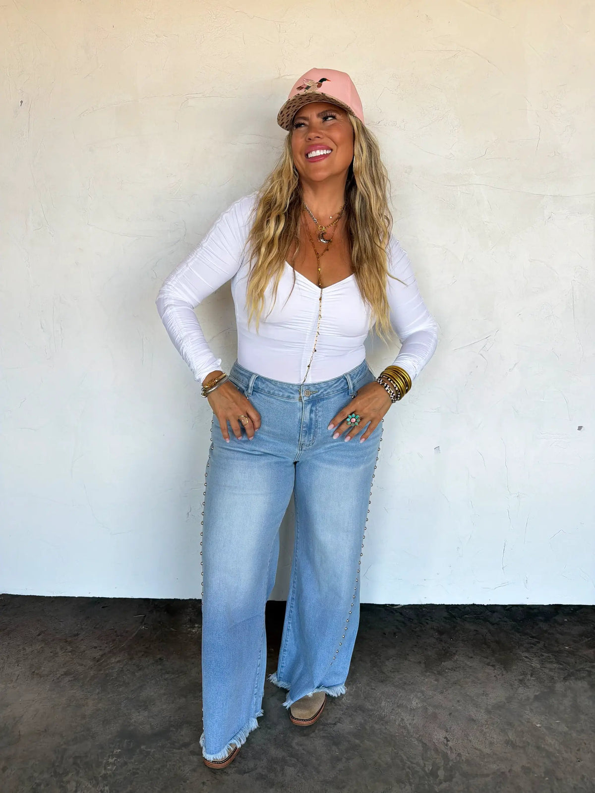 PREORDER- OFF THE GRID STUDDED JEANS by BLAKELEY
