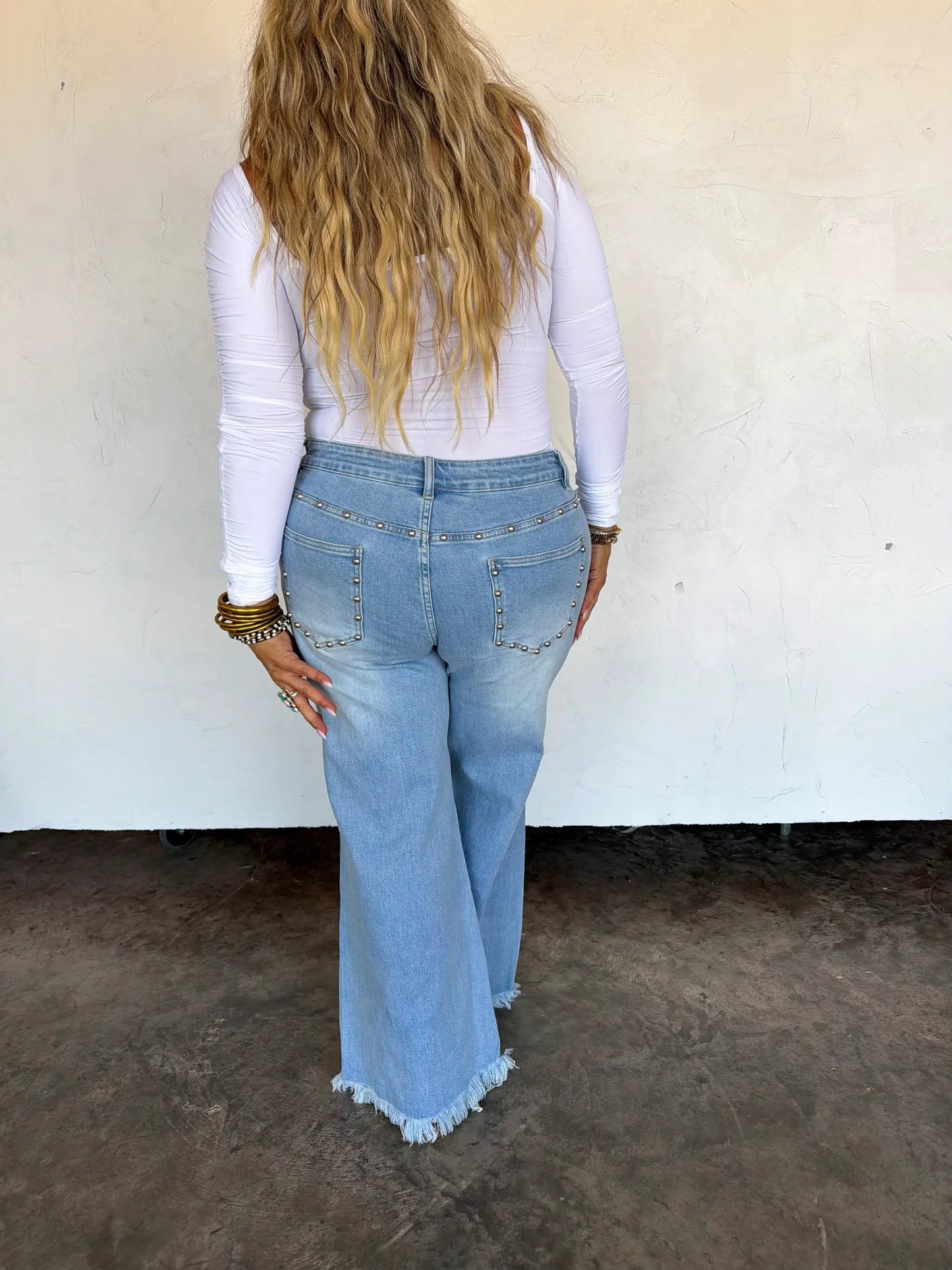 PREORDER- OFF THE GRID STUDDED JEANS by BLAKELEY