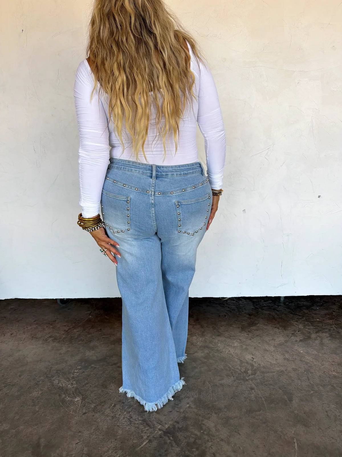PREORDER- OFF THE GRID STUDDED JEANS by BLAKELEY