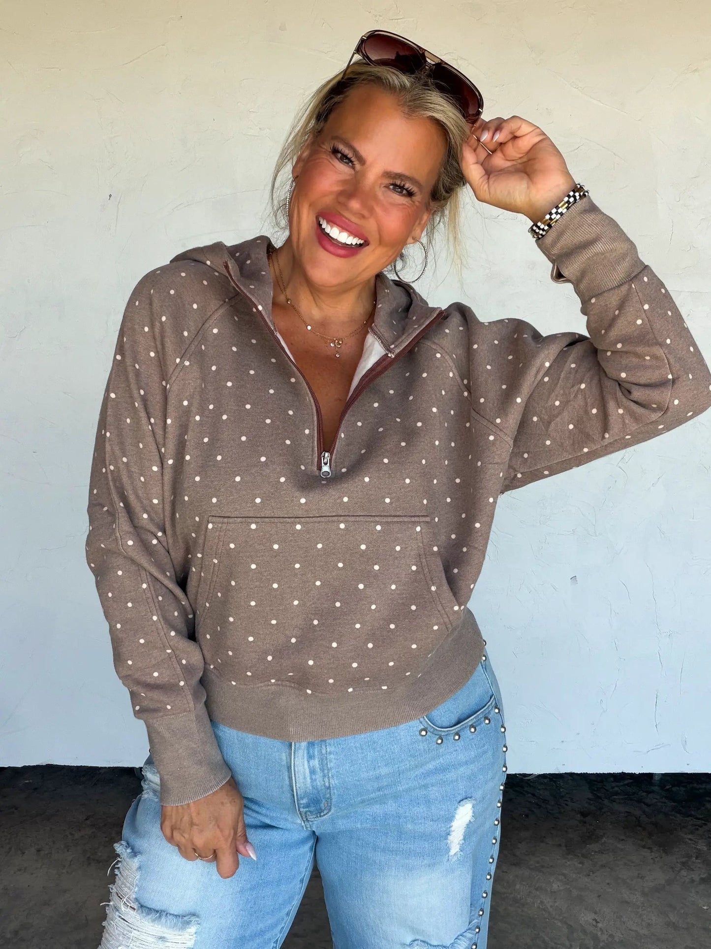 PREORDER- POLKA & STRIPE EASY DOES IT PULLOVER by BLAKELEY
