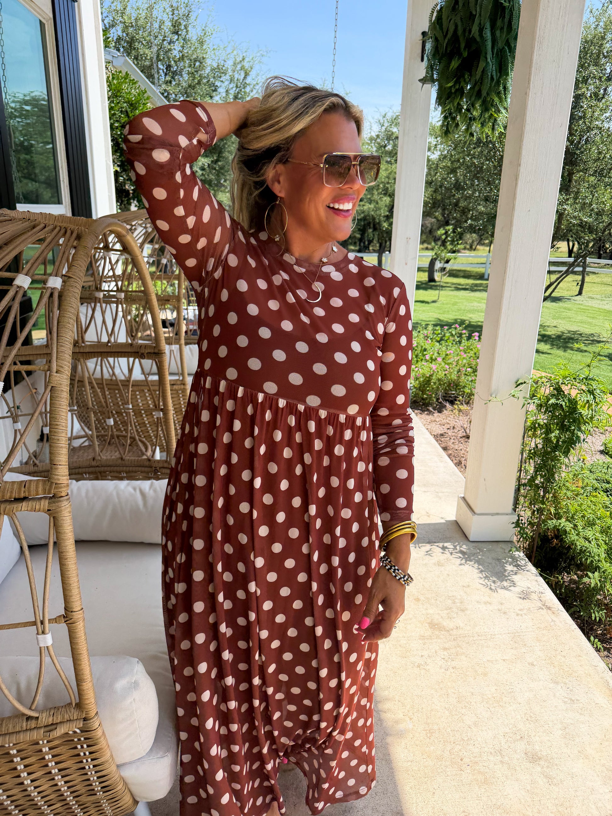 PREORDER- THE COUNTRYSIDE MESH DRESS by Blakeley