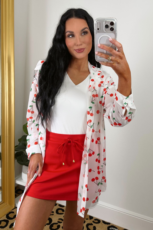 Breezy Tunic Top- Cherry Pop by Jess Lea