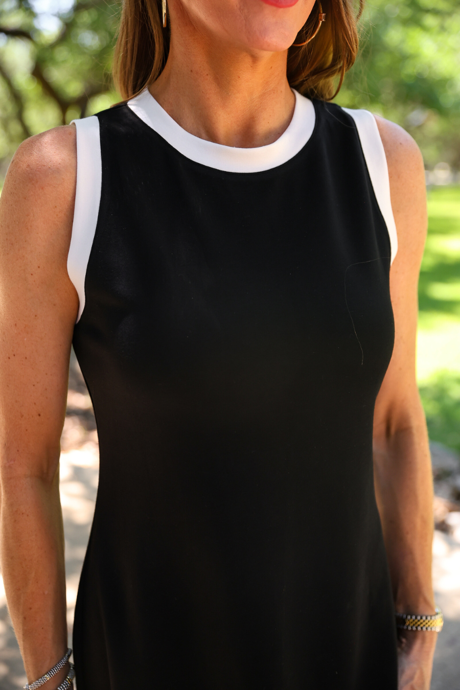 PREORDER- Lucy Tank Dress- Black and White by Jess Lea