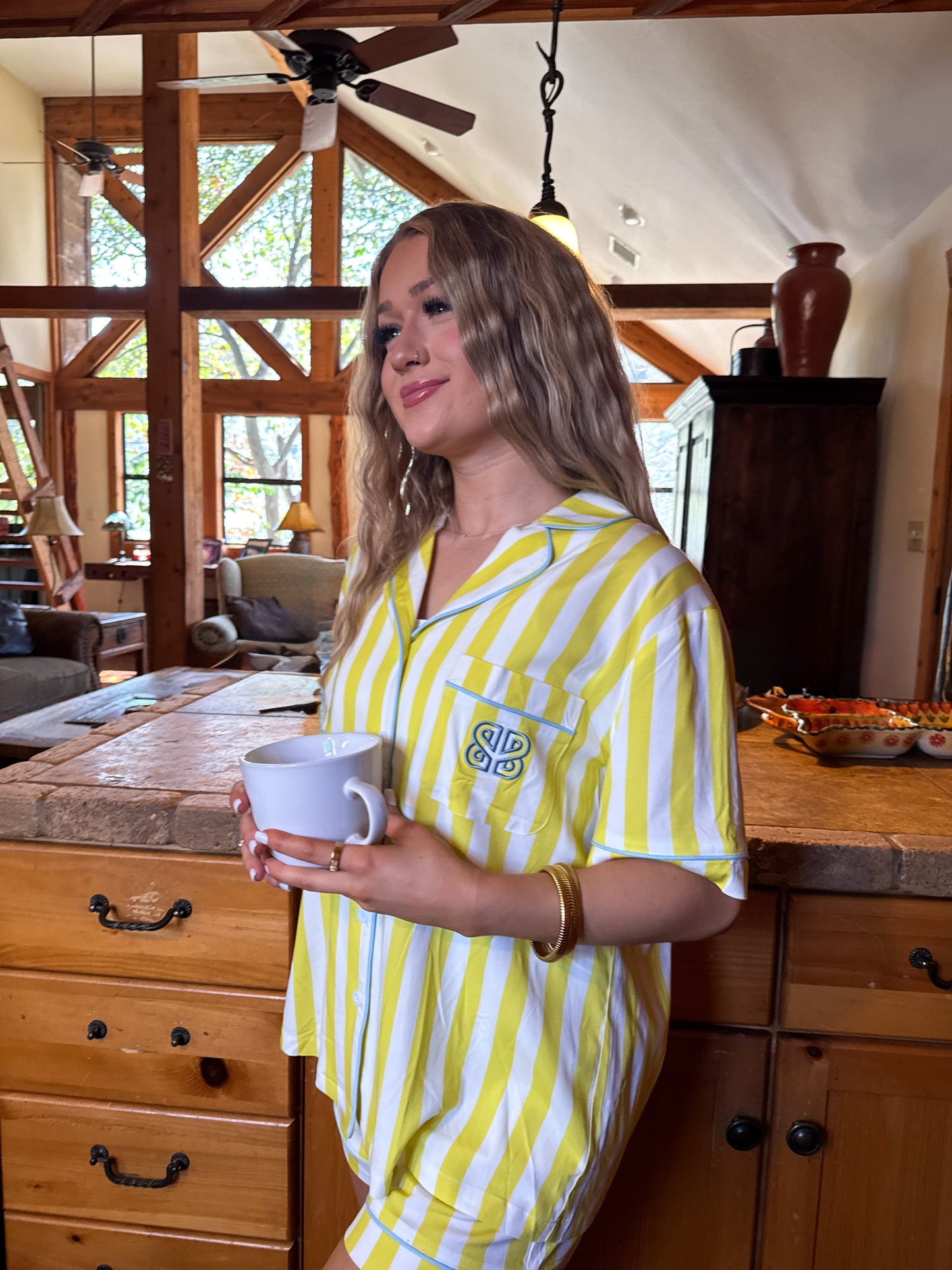 PREORDER- SUNRISE & COFFEE LUXE PJ SET