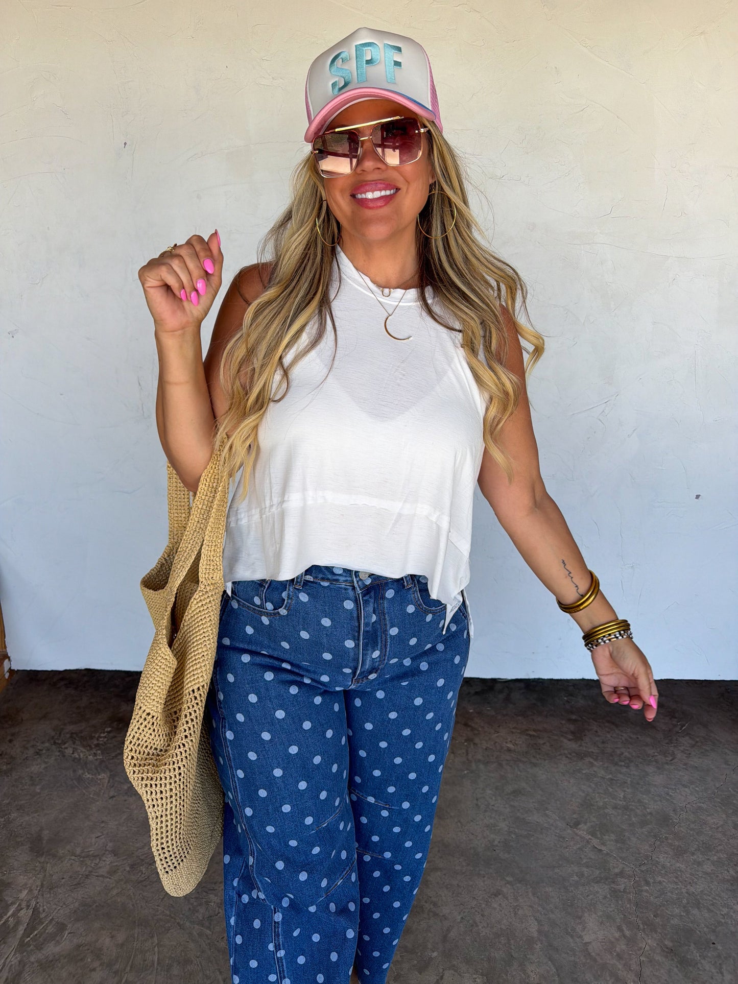 Blakeley Darling Dot Barrel Jeans - Preorder by Blakeley