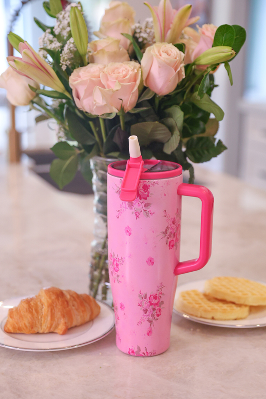 Blushing Blooms Sleek Tumbler by Jess Lea