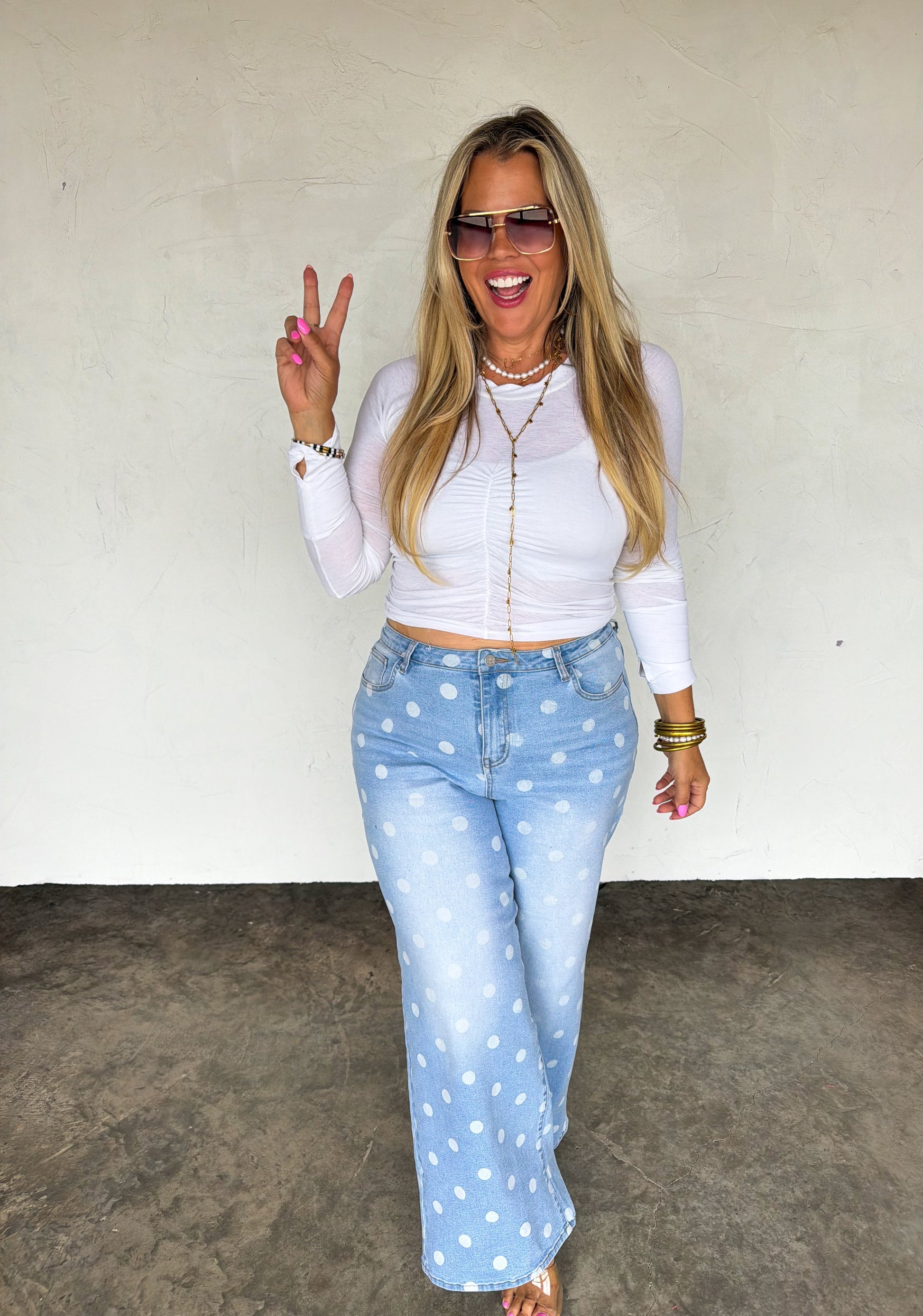 SPOT ON POLKA DOT JEANS by Blakeley