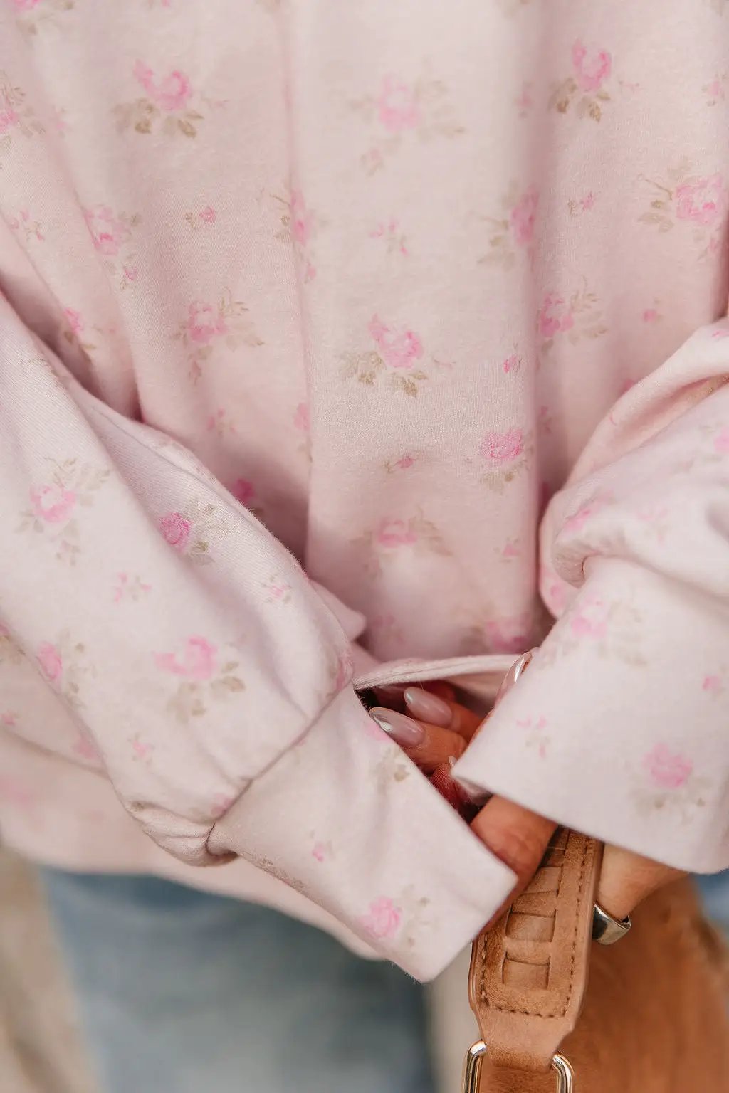 University SideSlit Pullover - Tea Rose by Ampersand Avenue