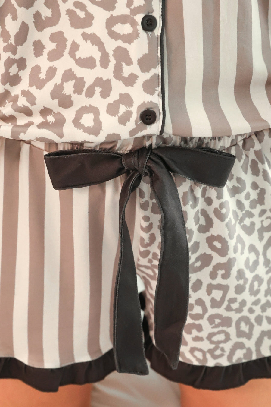 Bella and Stripes Ruffle Pajama Set