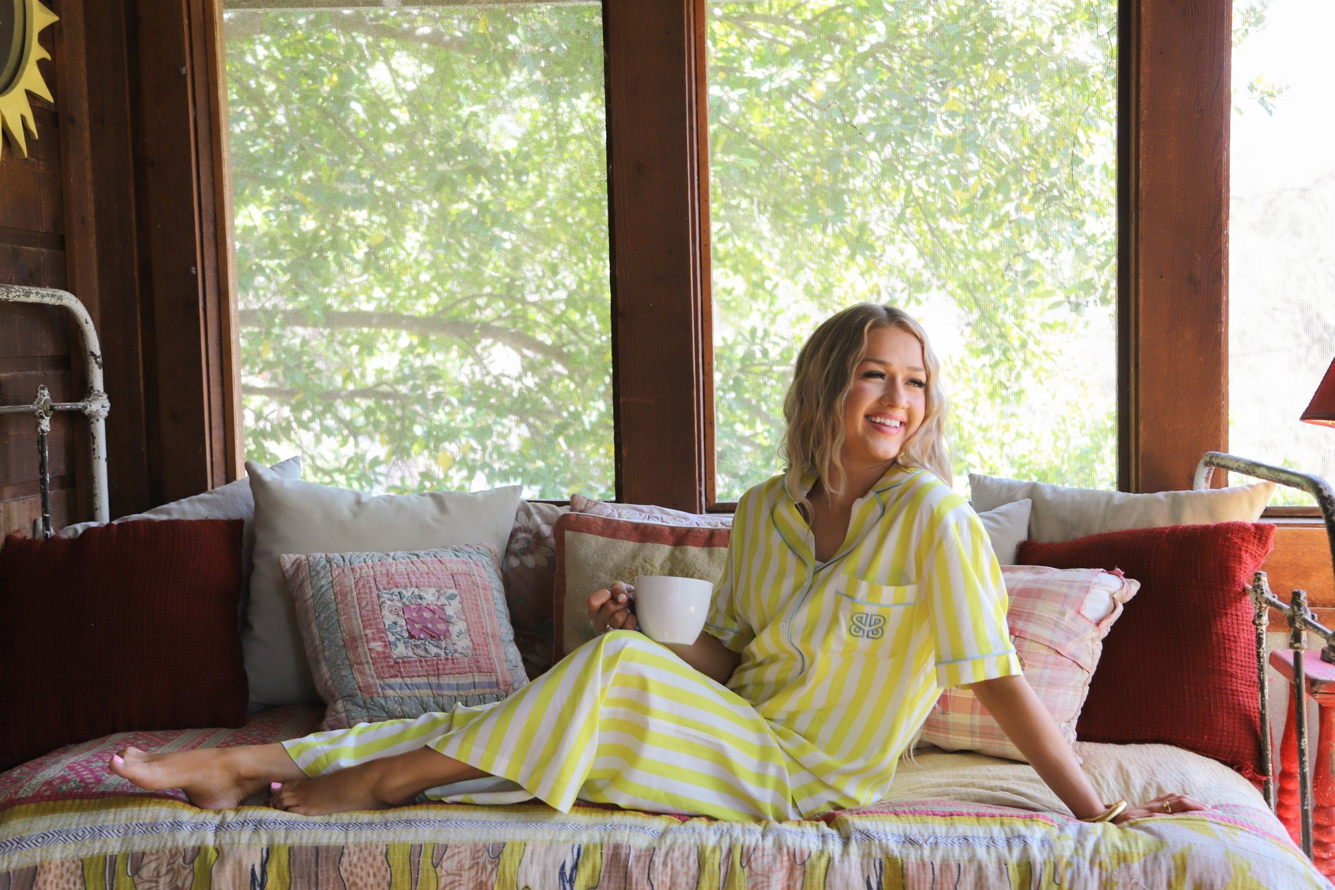 PREORDER- SUNRISE & COFFEE LUXE PJ SET