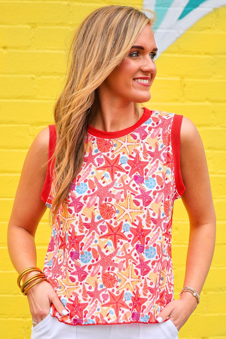 Heatwave Ribbed Tank- Starfish Coast