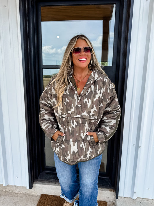 PRINTED PEYTON PUFFER JACKET by BLAKELEY