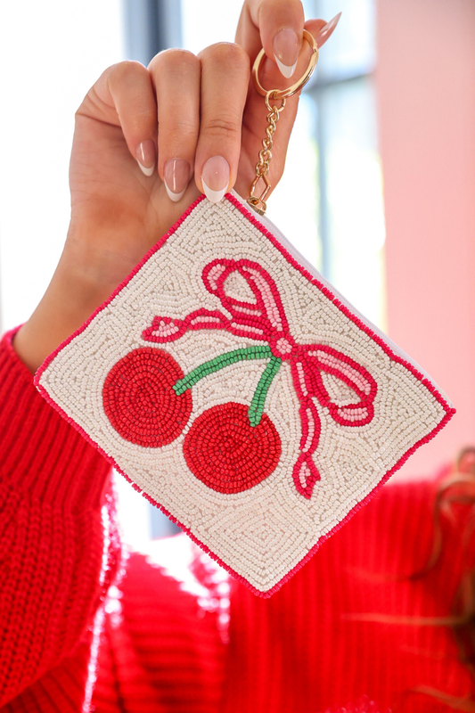 Cherry Bow Coin Purse by Jess Lea