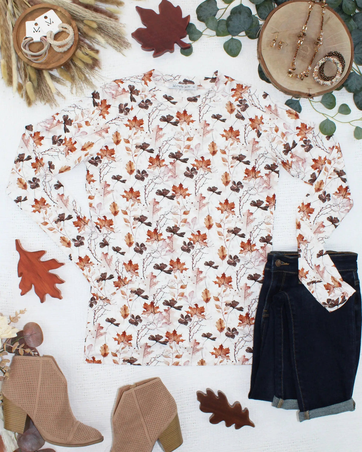 IN STOCK Blair Long Sleeve Top - Fall Foliage by Michelle Mae