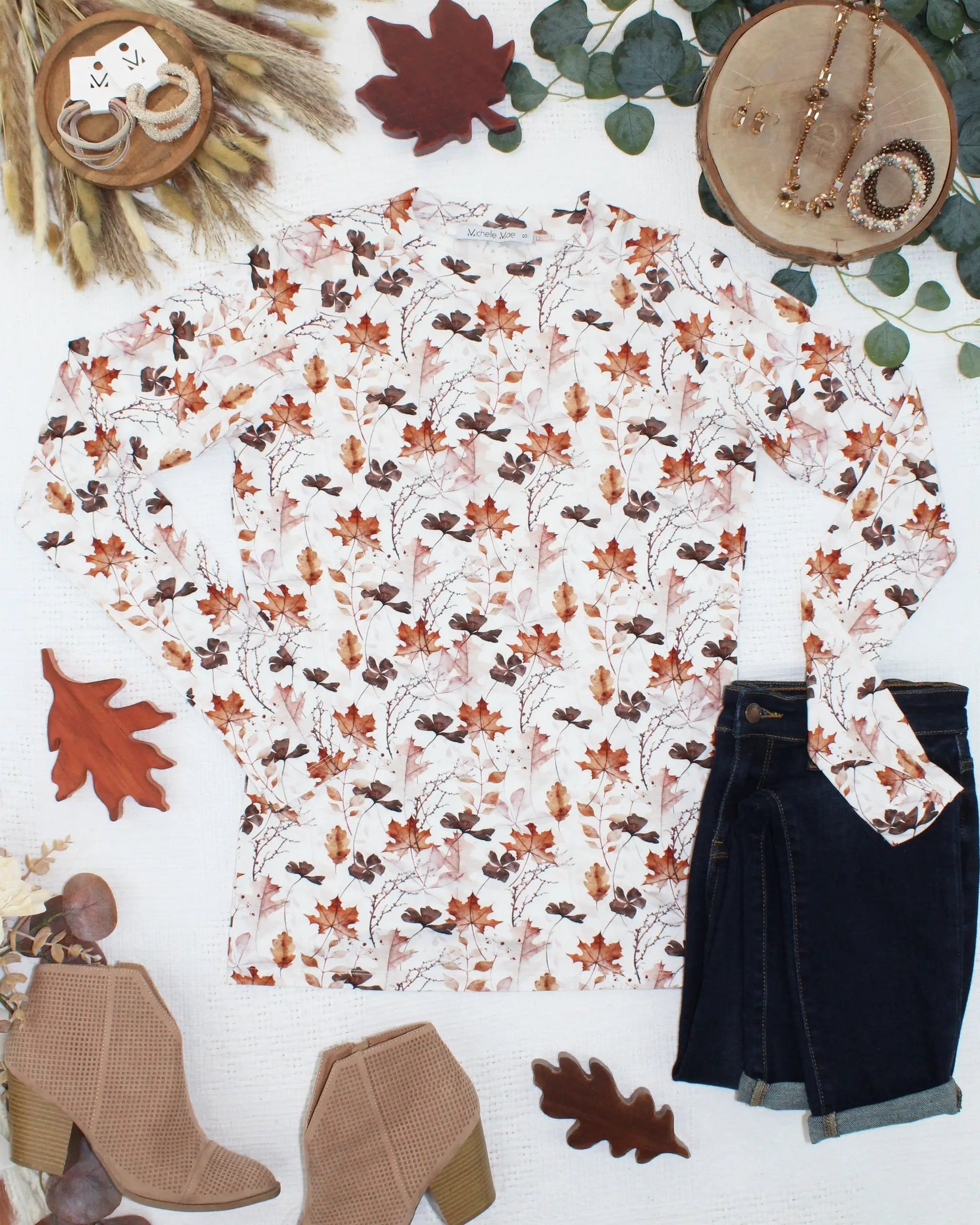 IN STOCK Blair Long Sleeve Top - Fall Foliage by Michelle Mae