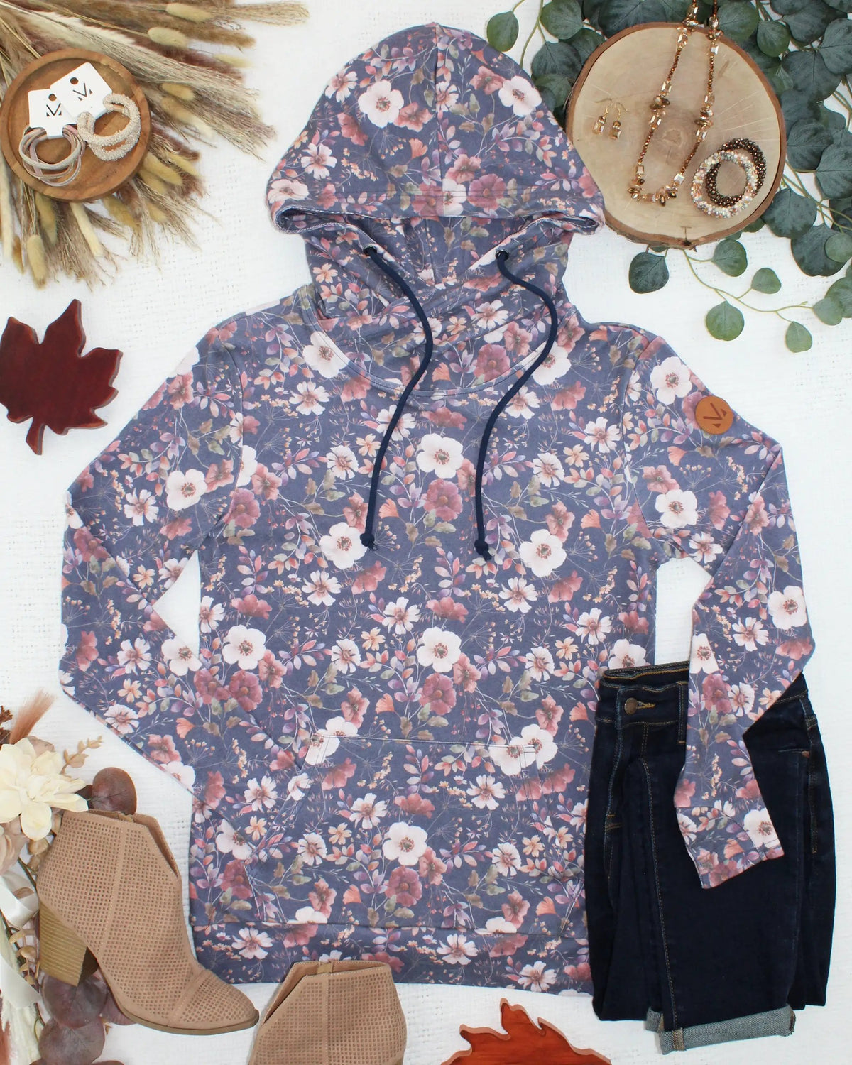 IN STOCK Ashley Hoodie - Blushwood Floral by Michelle Mae
