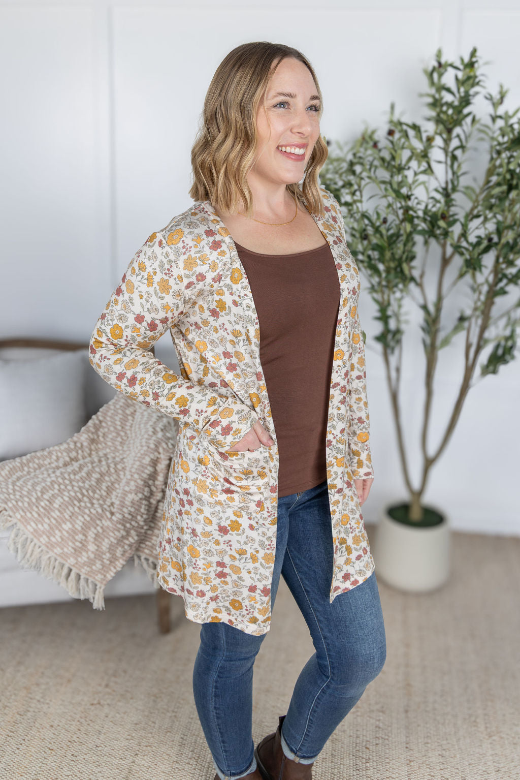 IN STOCK Classic Cardigan - Fall Vintage Floral FINAL SALE