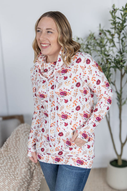 IN STOCK Soft Funnel Neck - Autumn Floral FINAL SALE