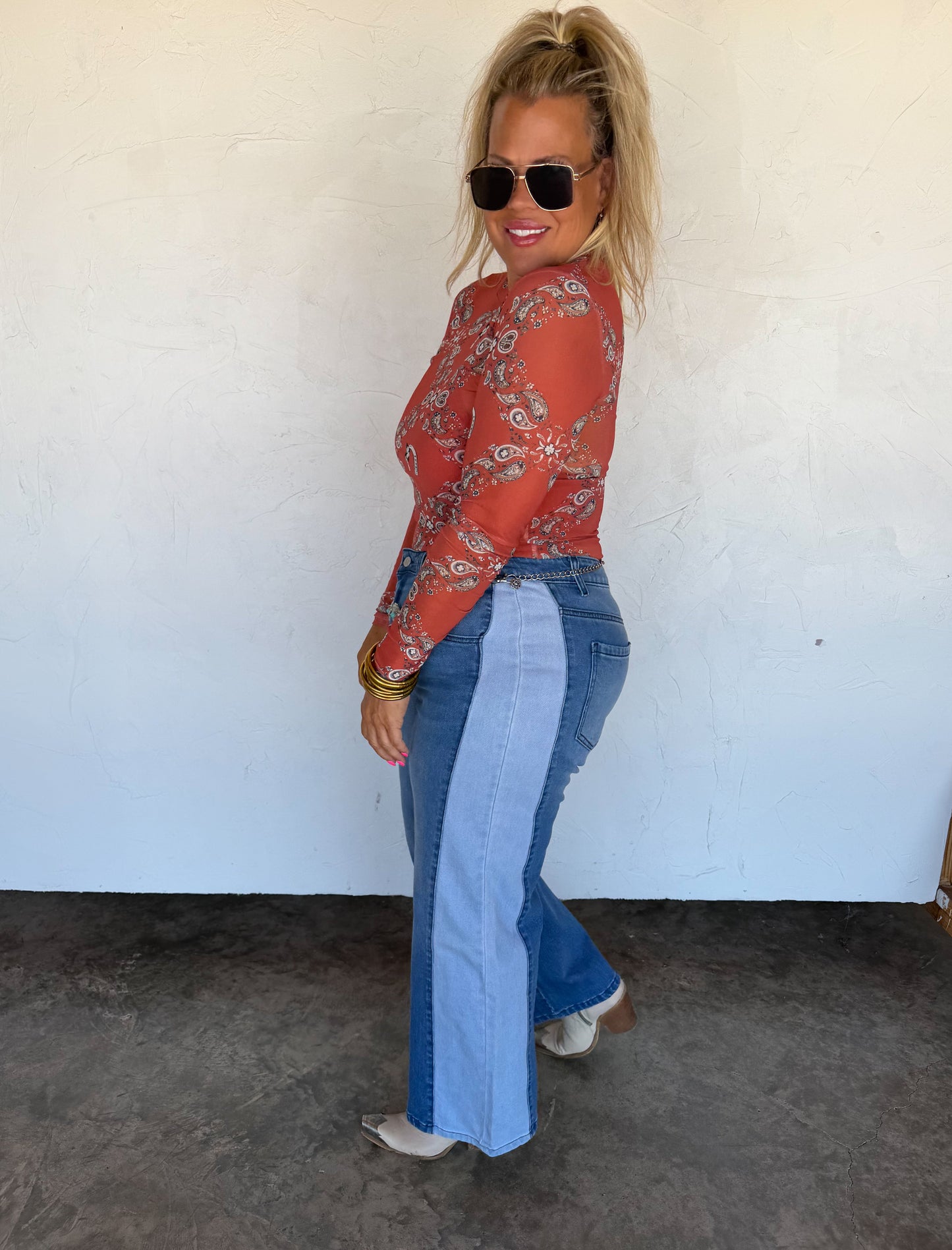 Blakeley Two Tone Denim Jeans - Preorder by Blakeley