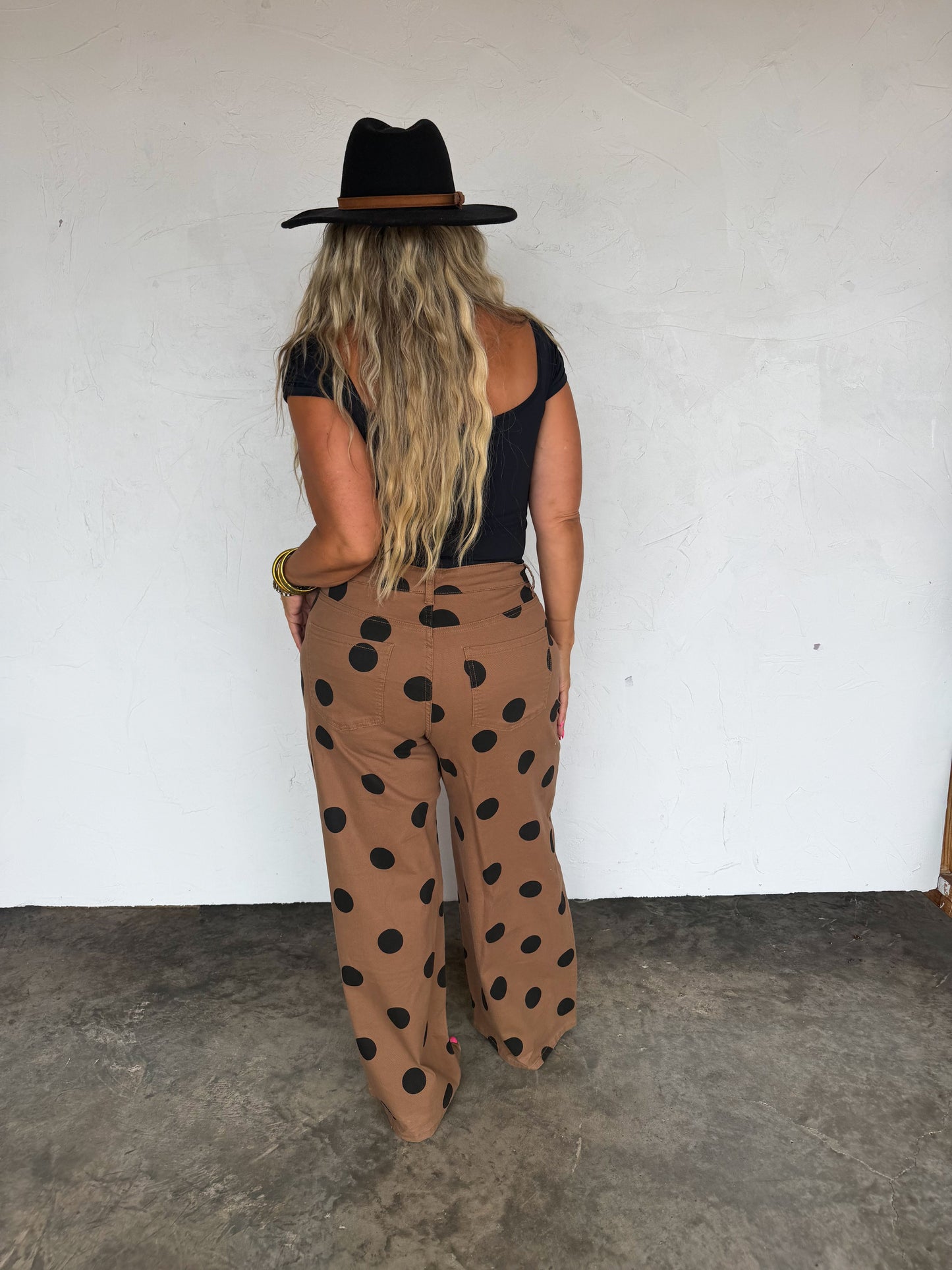 Blakeley Mocha Dot Denim Jeans - Preorder by Blakeley