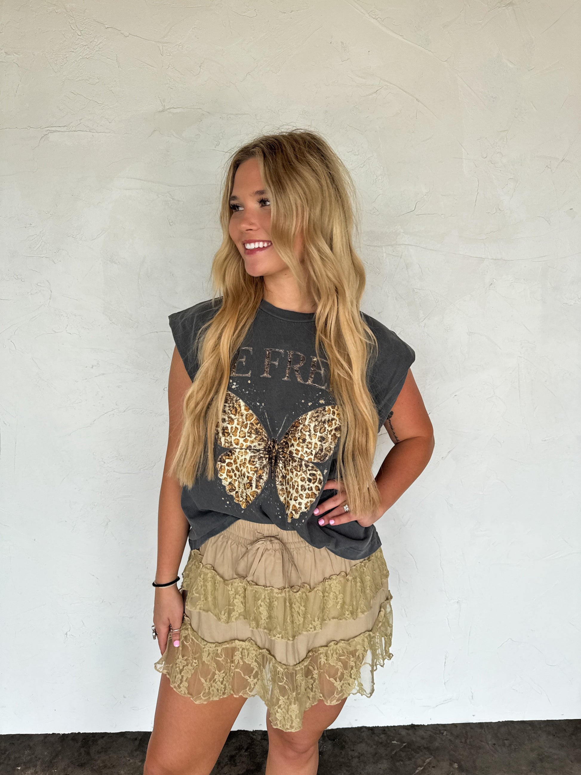 PREORDER- WILD HONEY LACE SKIRT
