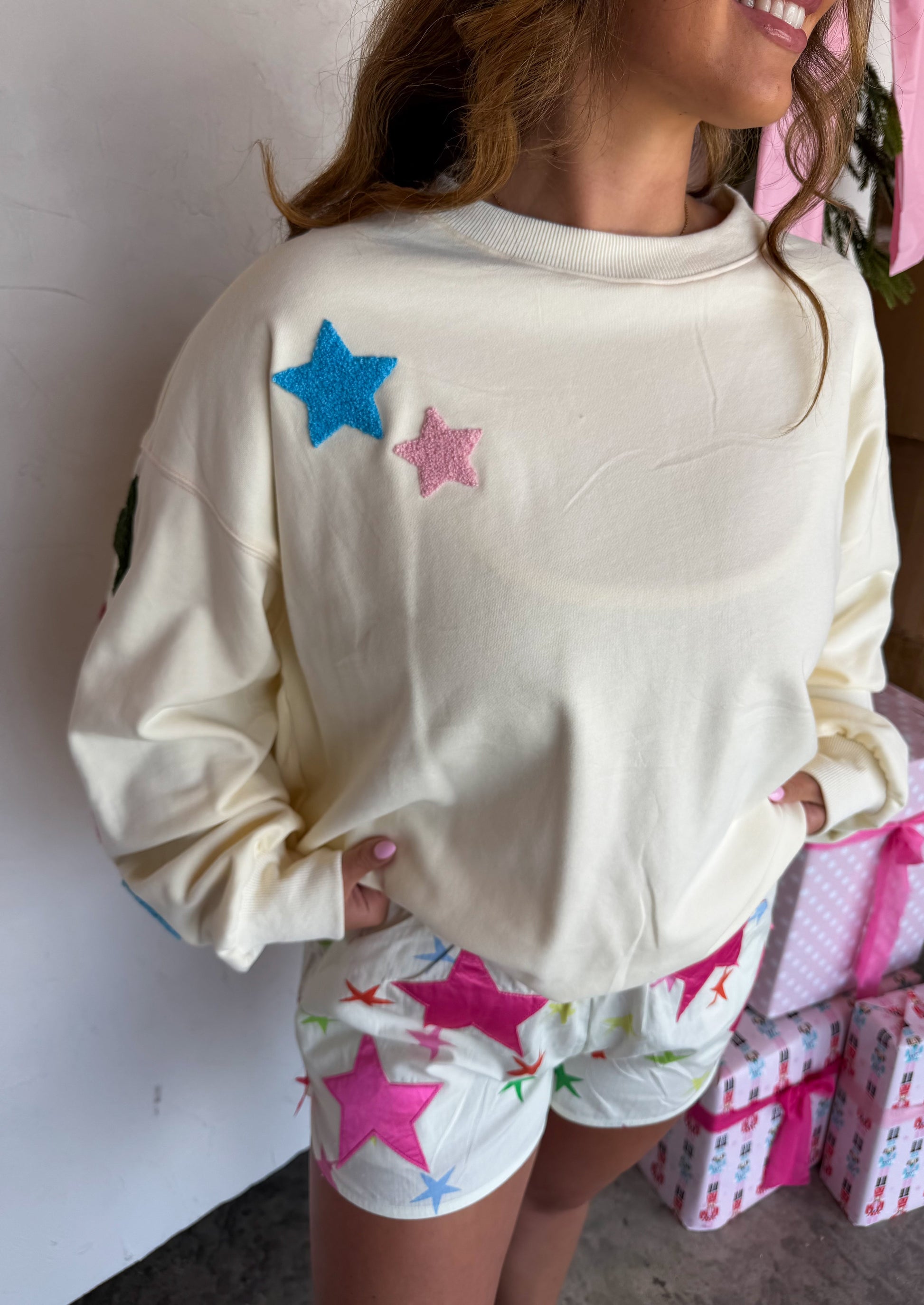 PREORDER- MERRY MESSAGE SWEATSHIRT by BLAKELEY