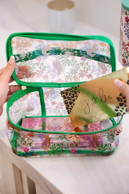 Voyager Zip Bag- Jungle Oasis by Jess Lea
