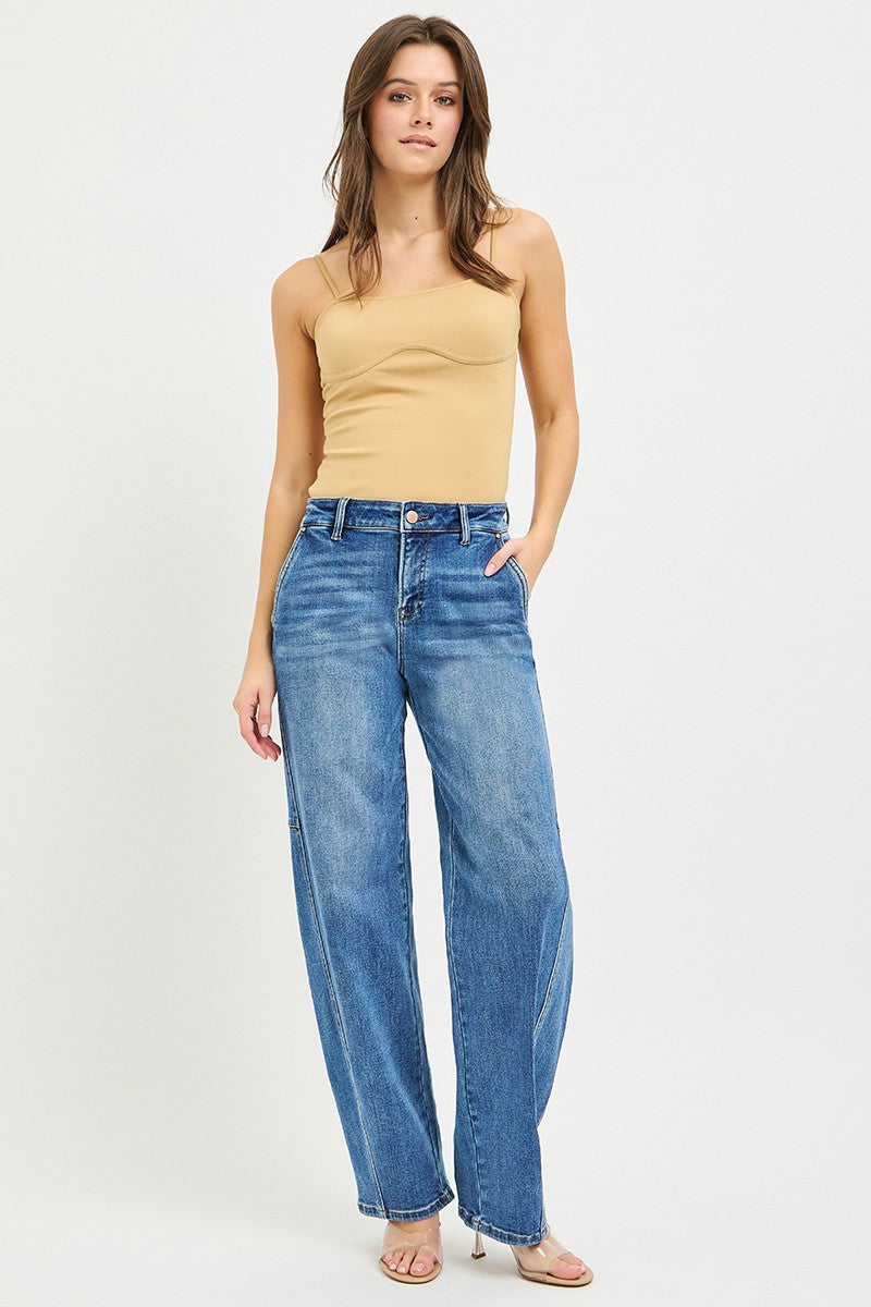 RISEN Slouchy Baggy Jeans by Trendsi