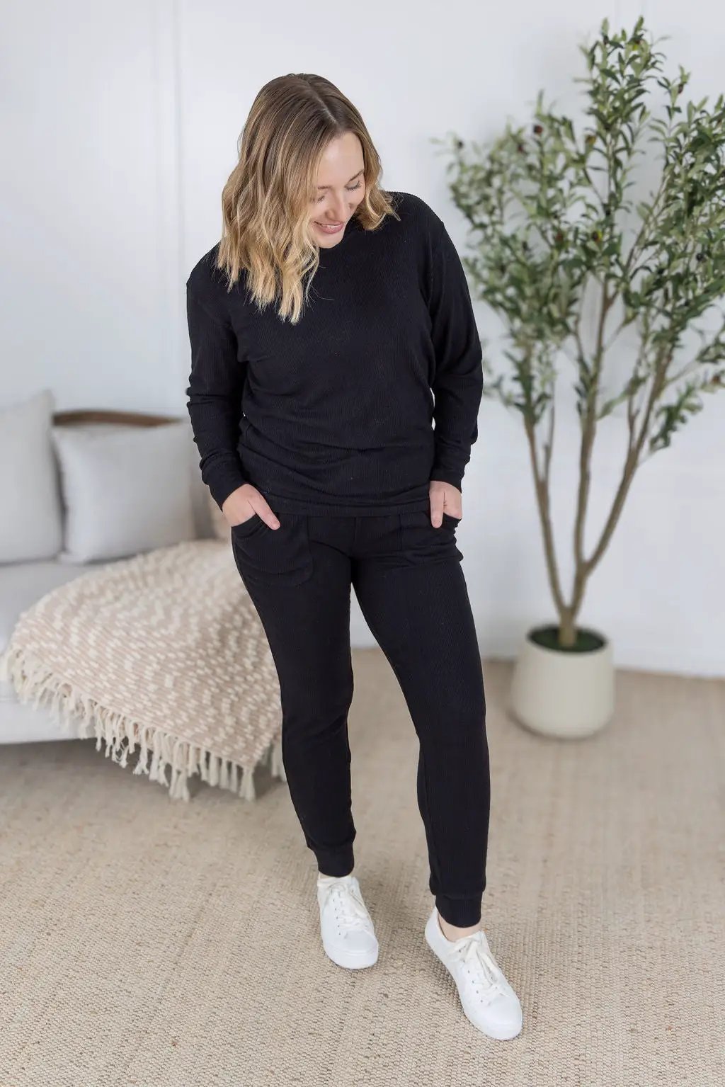 IN STOCK Corrine Joggers - Black by Michelle Mae