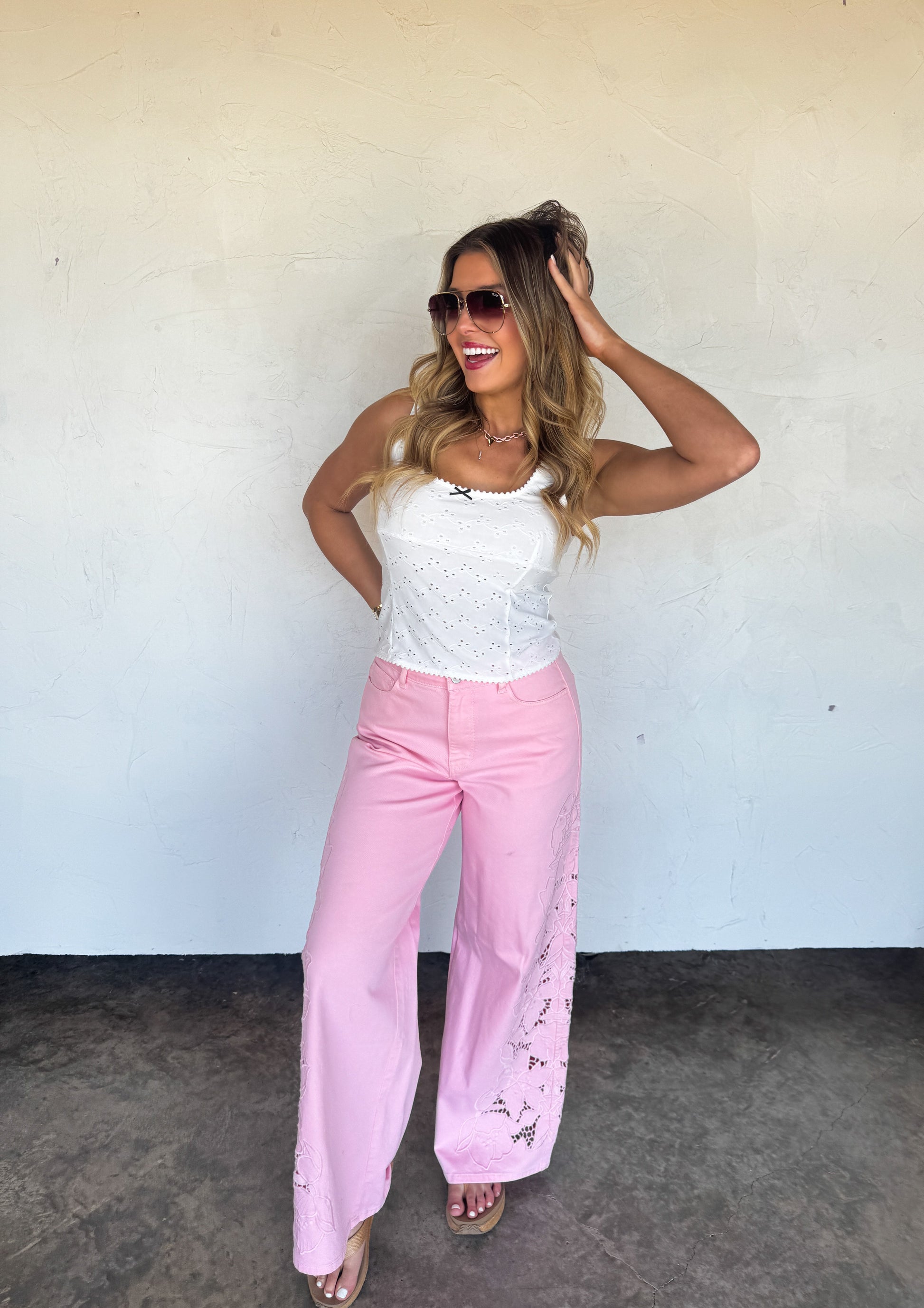 DAISY LANE EYELETT TANK by Blakeley