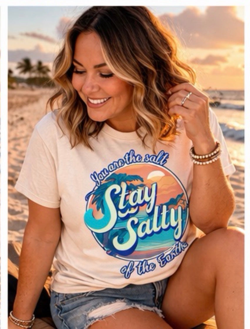 Stay Salty Coastal Faith Tee
