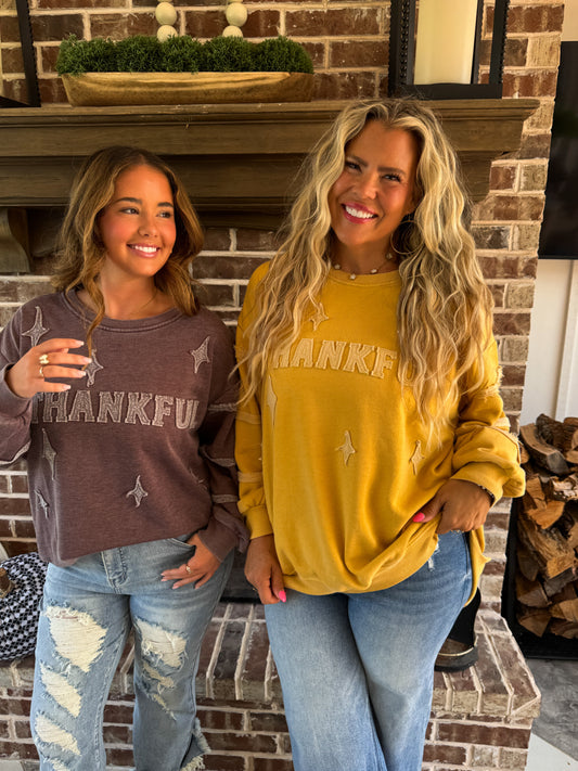 PREORDER- THANKFUL CLASSIC CREW PULLOVER by Blakeley