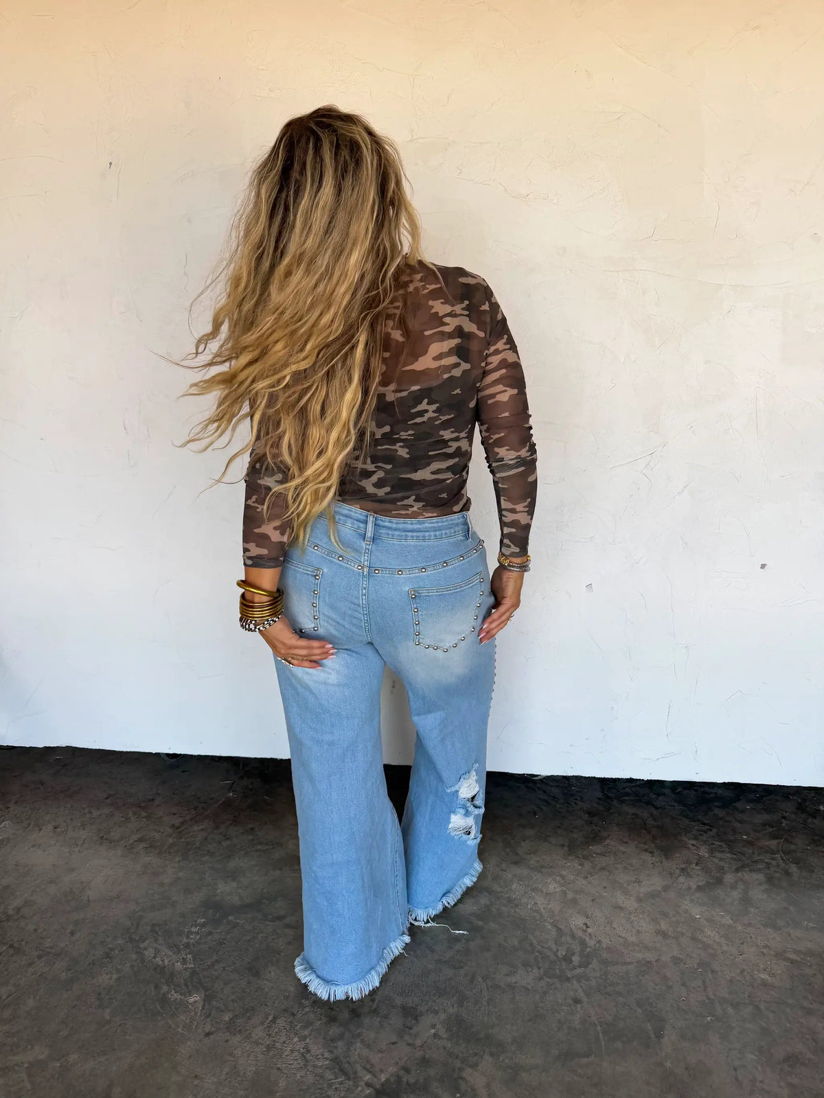 PREORDER- OFF THE GRID STUDDED JEANS by BLAKELEY
