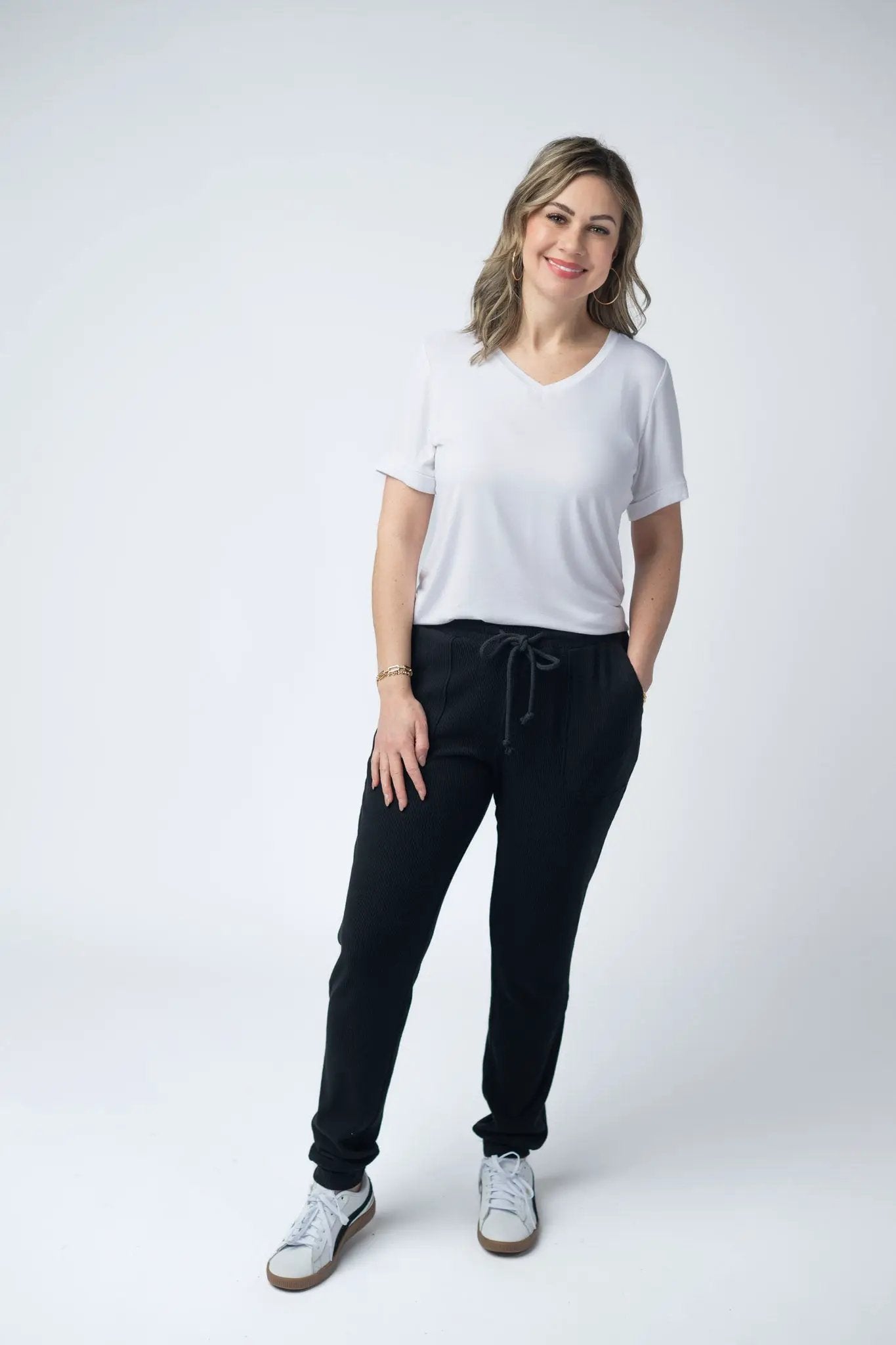 IN STOCK Corrine Joggers - Black by Michelle Mae