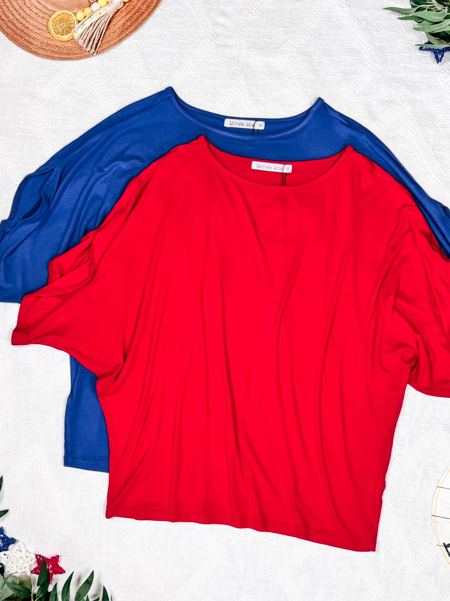 IN STOCK Darcy Dolman Top - Red FINAL SALE