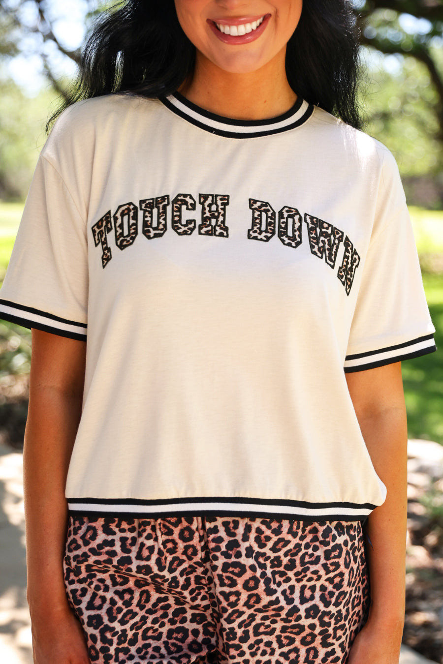 PREORDER- Touch Down Leopard Tee by Jess Lea