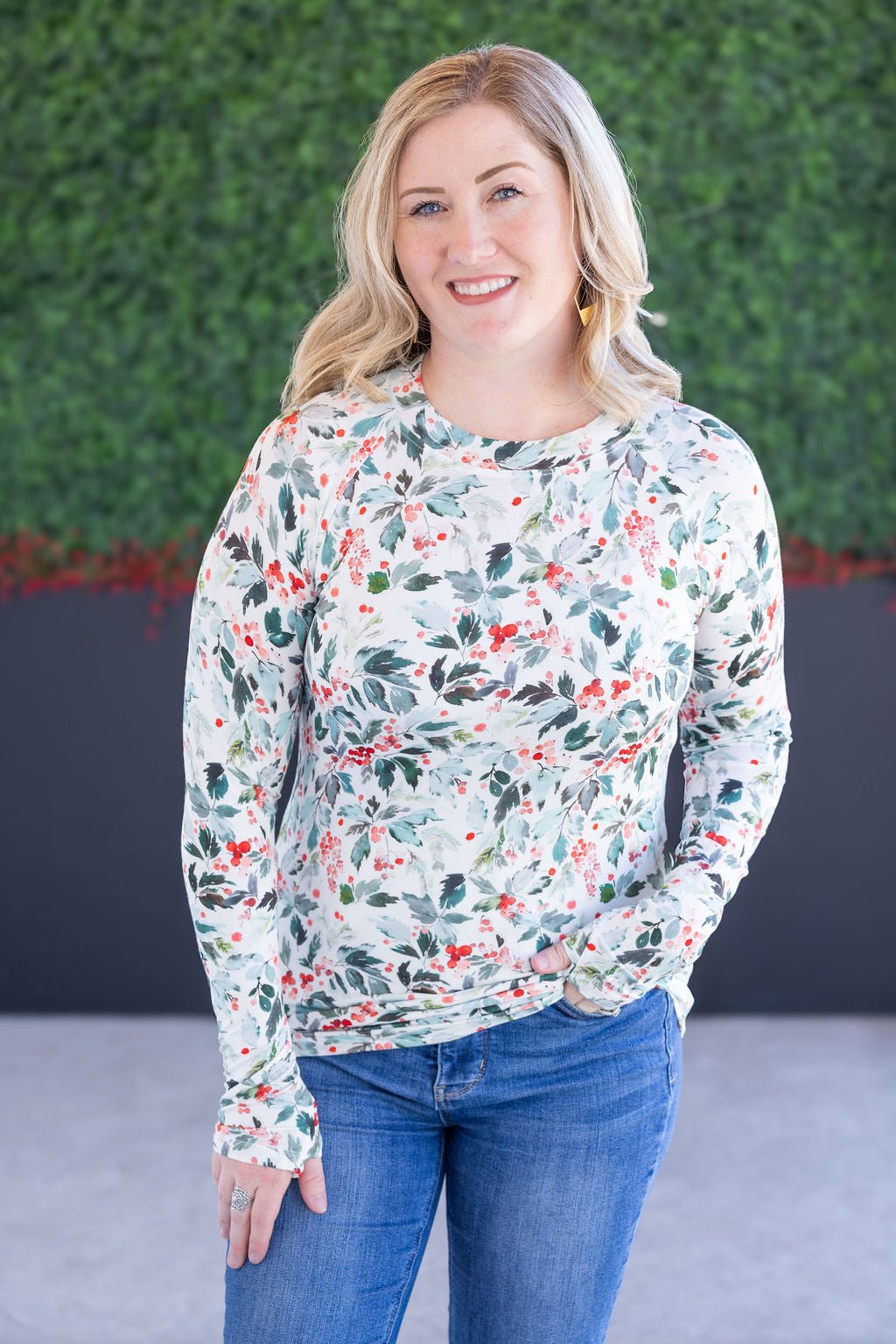 IN STOCK Blair Long Sleeve Top - Winter Berry FINAL SALE