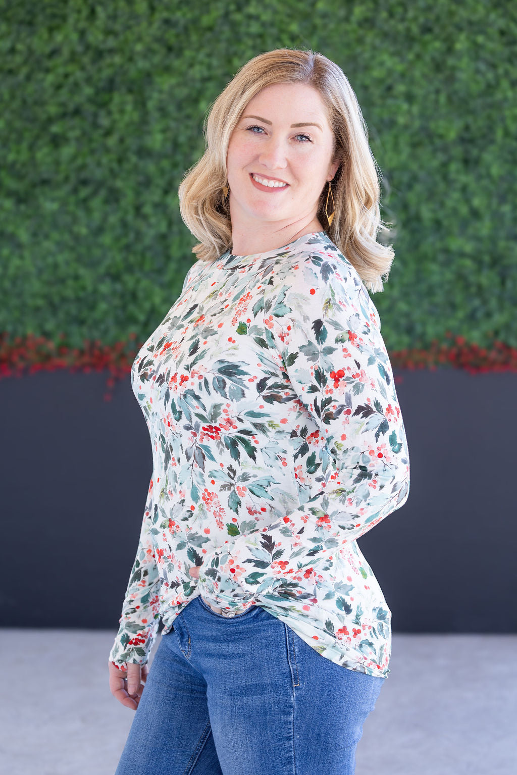 IN STOCK Blair Long Sleeve Top - Winter Berry FINAL SALE