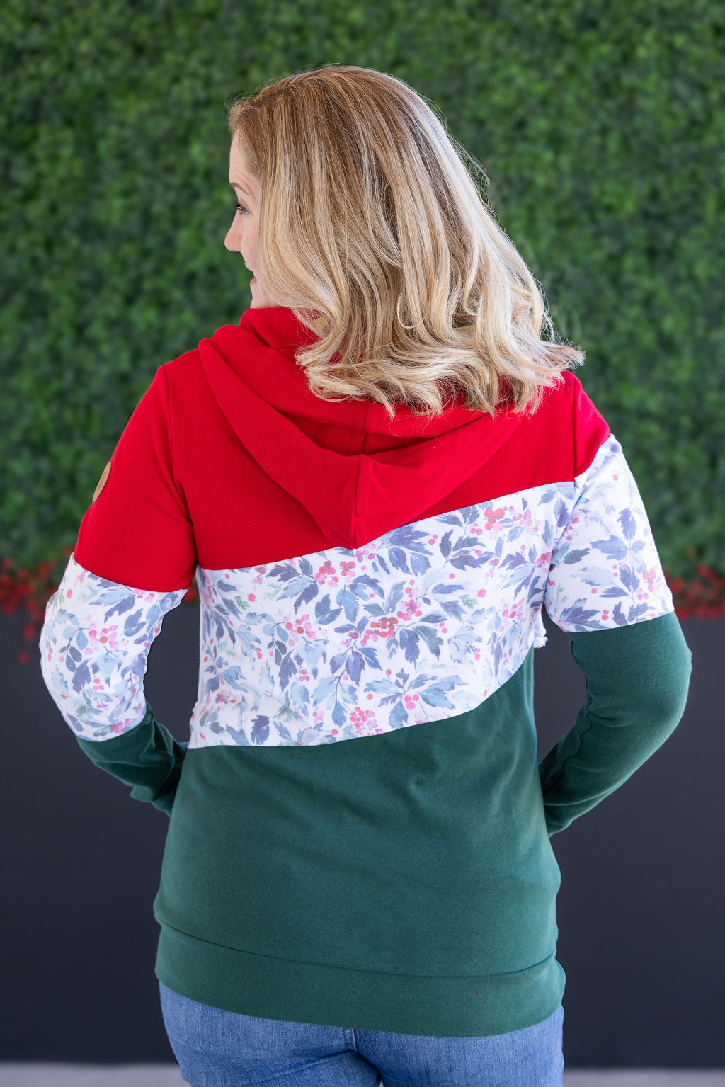 IN STOCK Colorblock Fullzip - Red, Winter Berry, Evergreen FINAL SALE