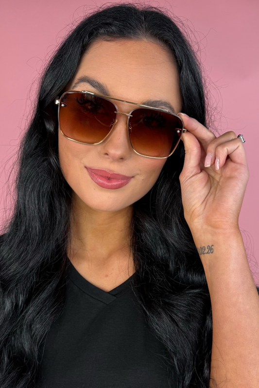 Golden Gaze Sunglasses by Jess Lea