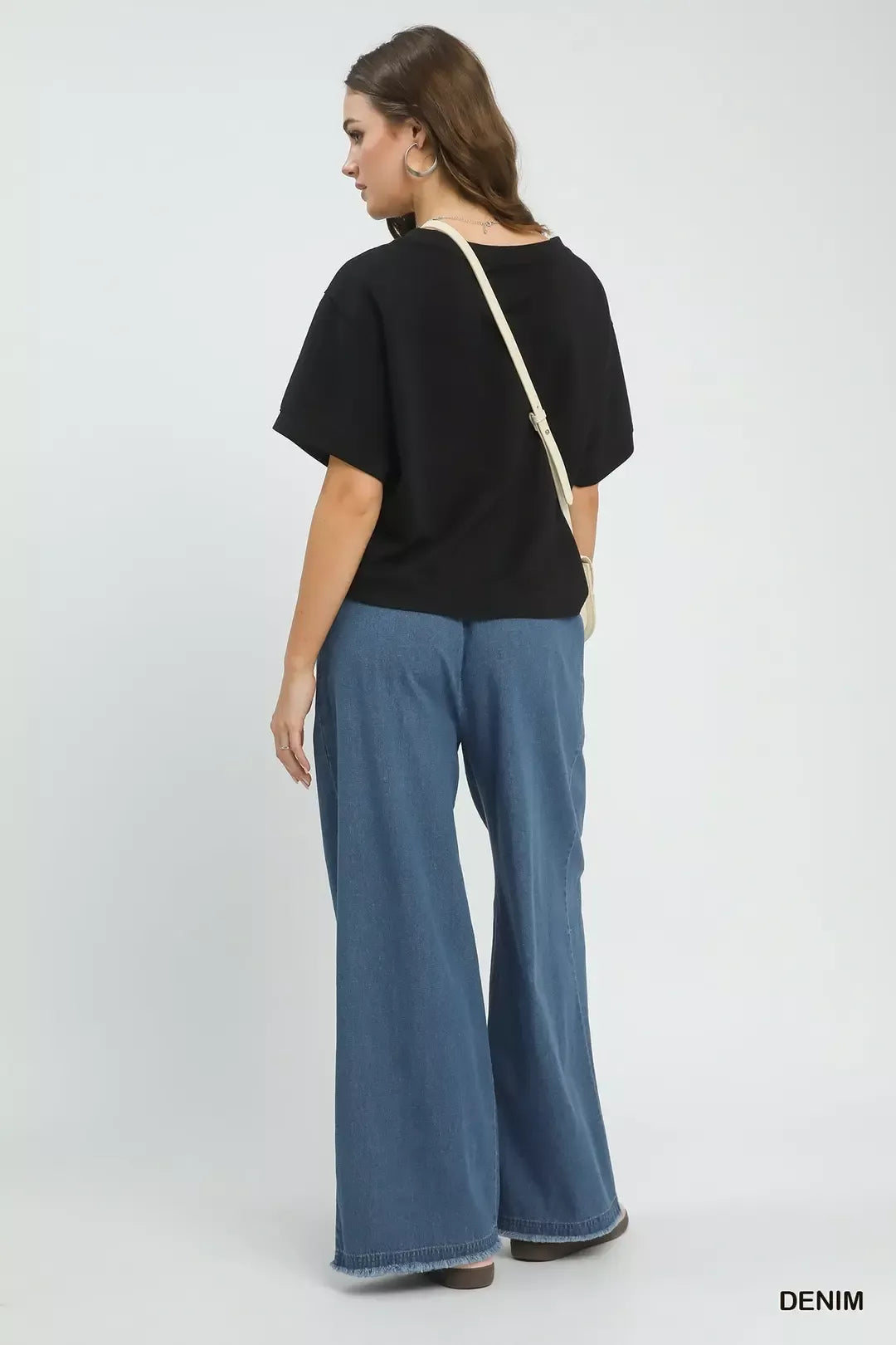 Umgee Stone Washed Wide Leg Pants by Trendsi