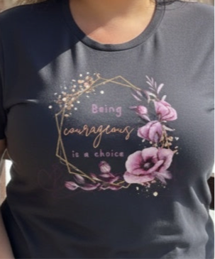 Being Courageous Is a Choice Ladies' Relaxed Jersey Short-Sleeve T-Shirt