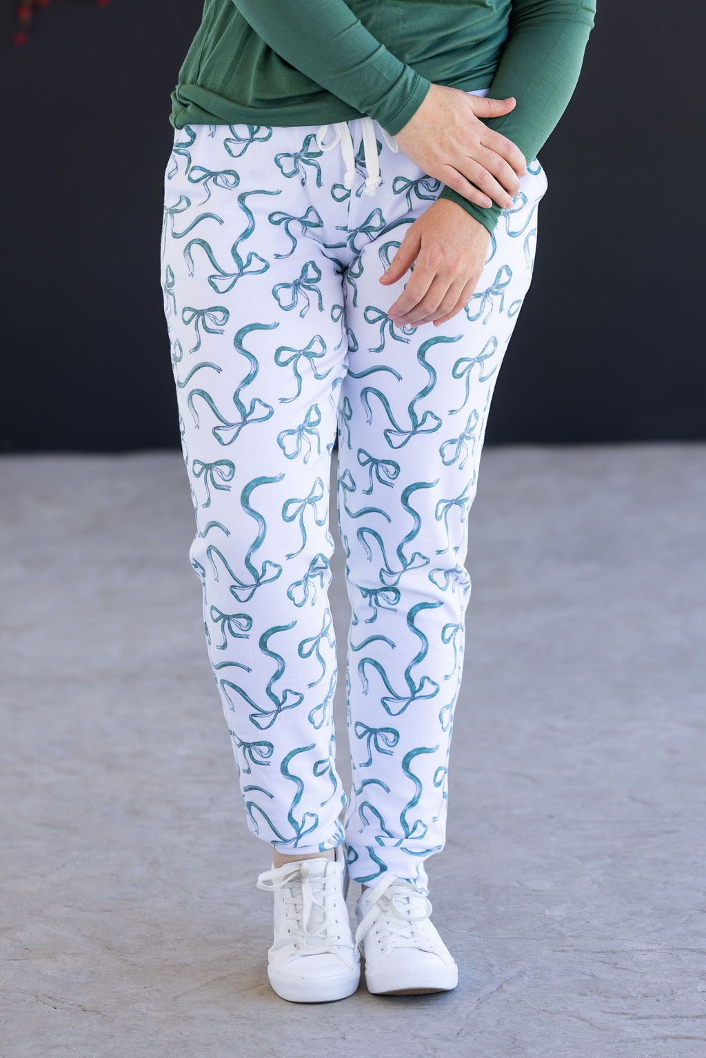IN STOCK Classic Joggers - Green Ribbons
