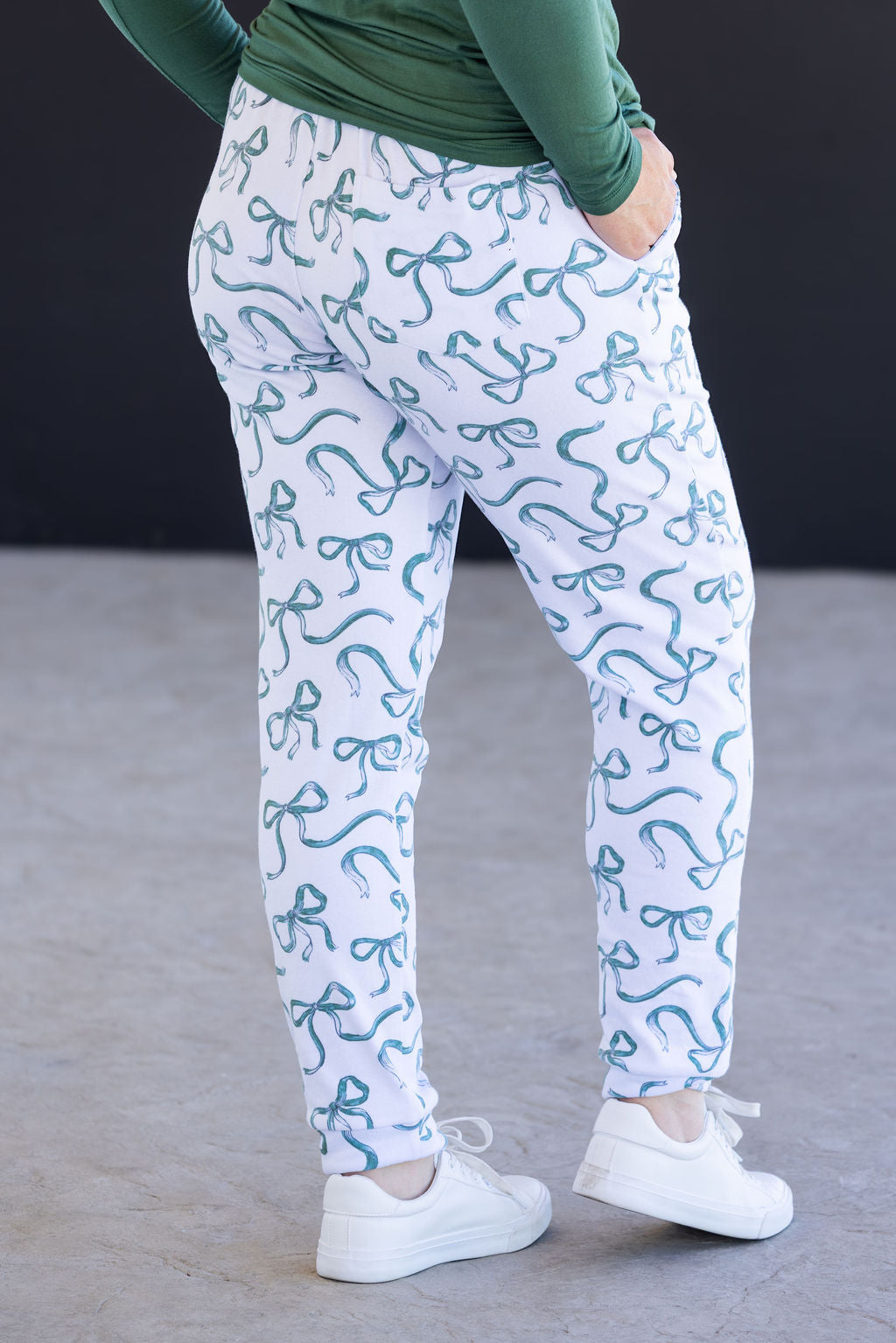 IN STOCK Classic Joggers - Green Ribbons